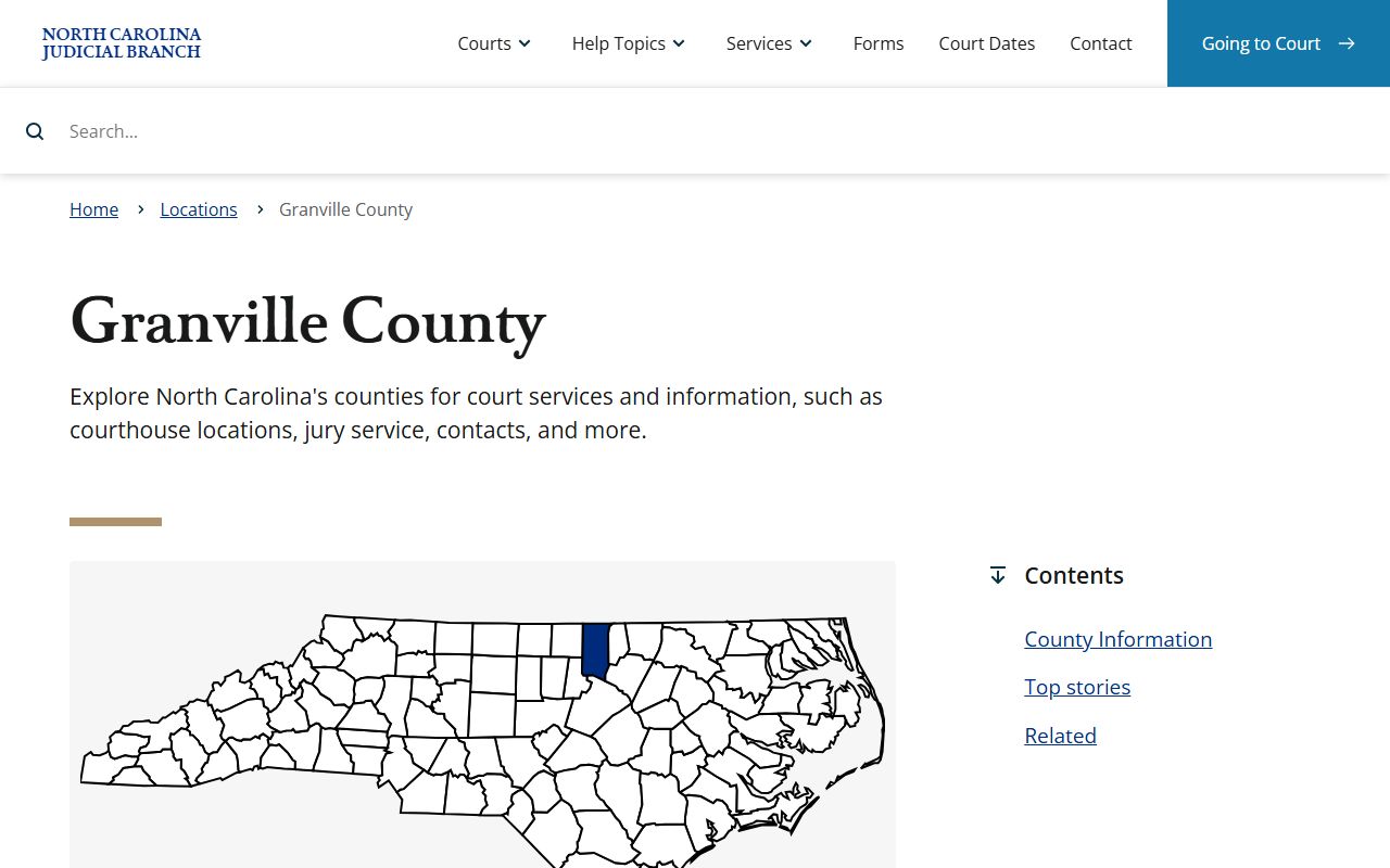 Granville County court records after jail arrest court page